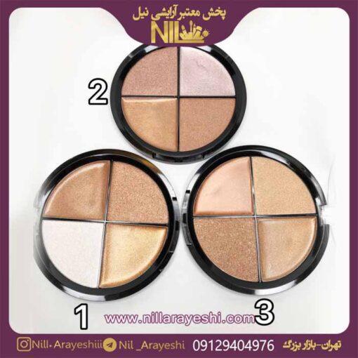 هایلایتر چهار رنگ سوییت رز کد 3037