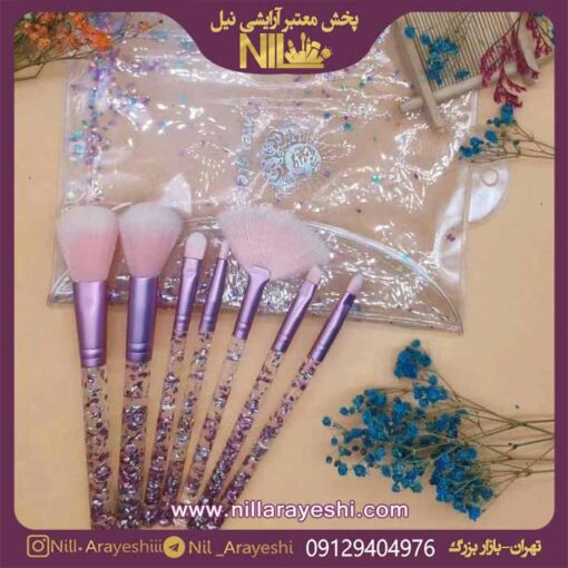 براش دسته گلیتری هفت تیکه