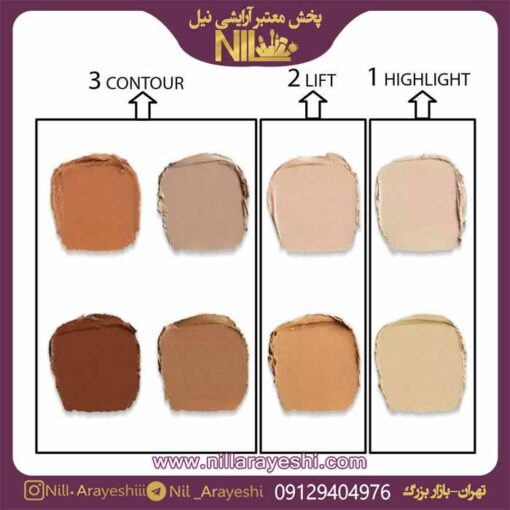 پالت کانتور مکس فاکتور سری میراکل