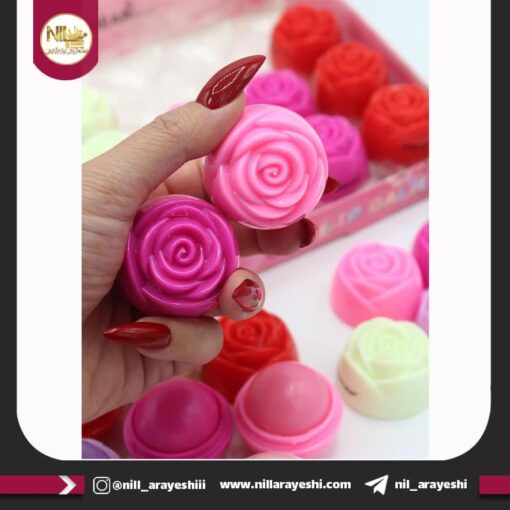 بالم لب طرح گل رز برند رومانتیک بِر | فروش محصولات آرایشی