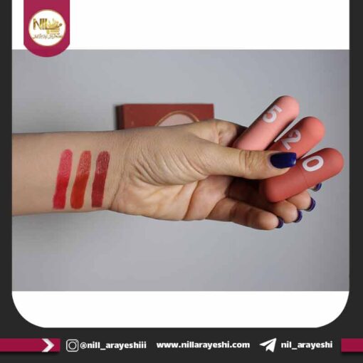 ست سه عددی رژ جامد کپسولی هنگ فنگ کد H144