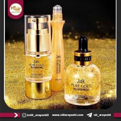 ست طلا دور چشم 24k ونزن