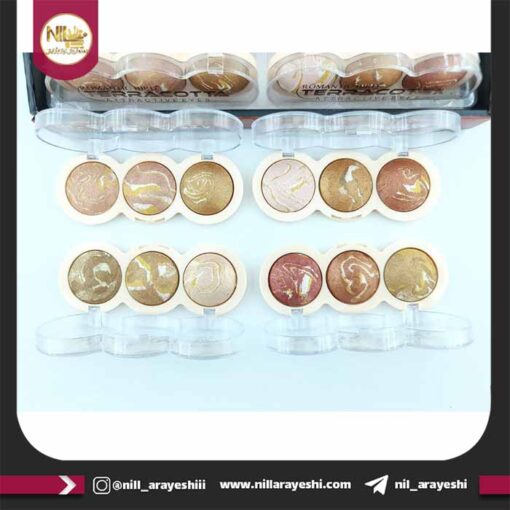 هایلایتر سه رنگ رومانتیک برد کد T110