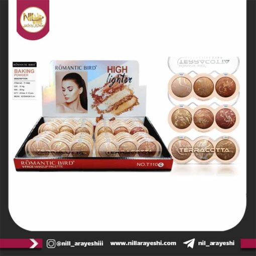 هایلایتر سه رنگ رومانتیک برد کد T110