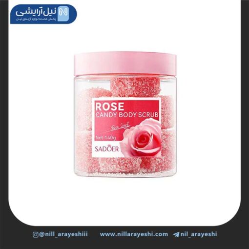 اسکراب آدامسی بدن مکعبی گل رز سادور کد sd23825