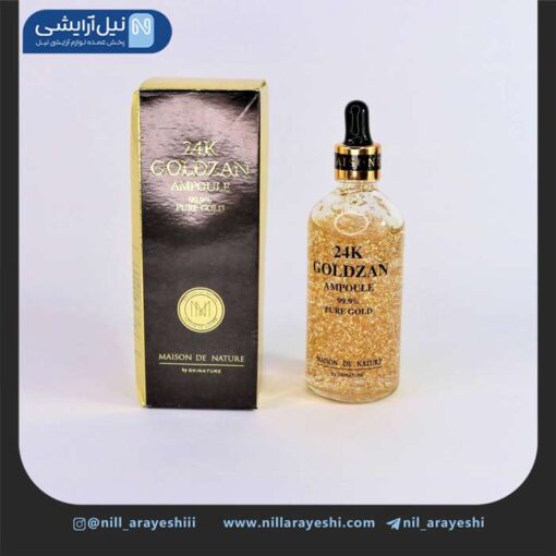 سرم صورت طلای گلدزن 24 عیار