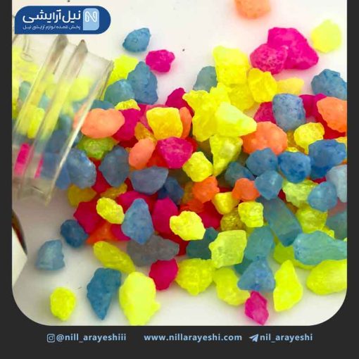 نمک بدن رنگین کمانی طرح لامپ 500 گرمی