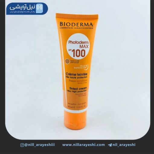 کرم ضدآفتاب رنگ روشن بیودرما spf100