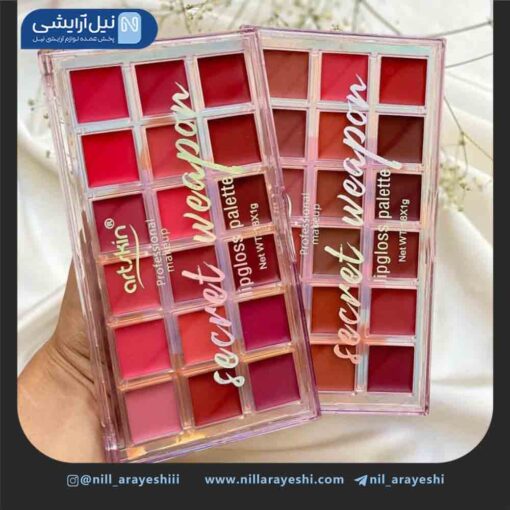 رژ پالتی 18 رنگ آرت اسکین کد As972070