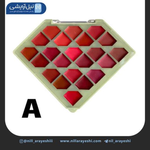 رژ پالتی 22 رنگ آرت اسکین طرح الماس کد As972113