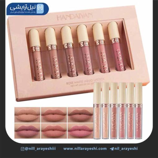 پک رژلب مایع هندیان 6 عددی کد 0633