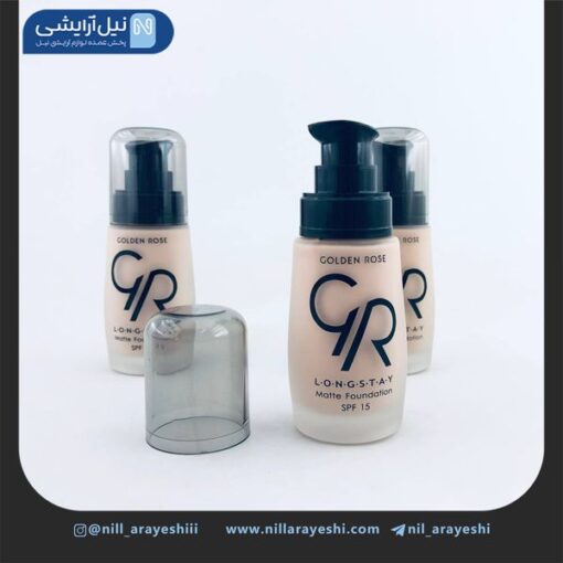 کرم پودر شیشه ای گلدن رز مدل لانگ استی