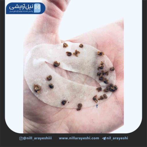 ماسک دور چشم کاسه ای اسمانتوس طلایی