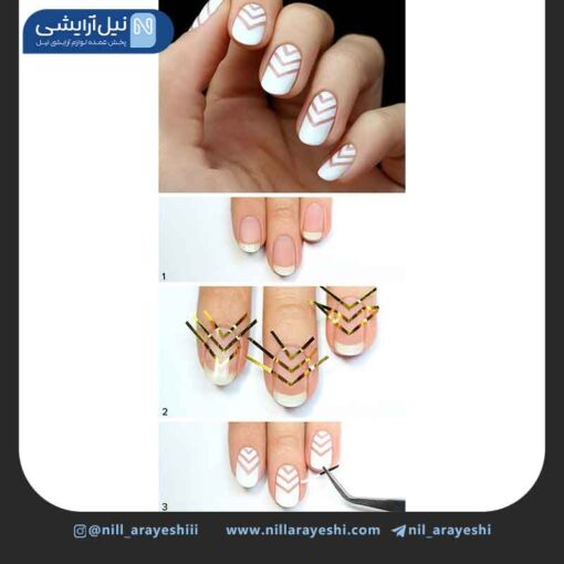 نوار طراحی ناخن باریک ( طلایی )