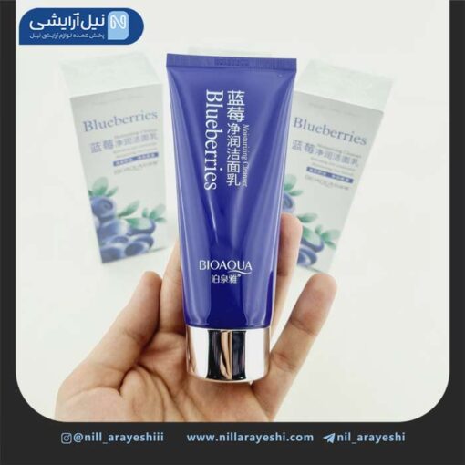 فوم شستشو صورت تیوپی بلوبری بیوآکوا کد bqy50660