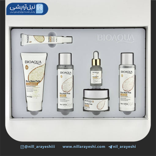 پک مراقبتی پوست عصاره برنج خام بیوآکوا کد BQY79713