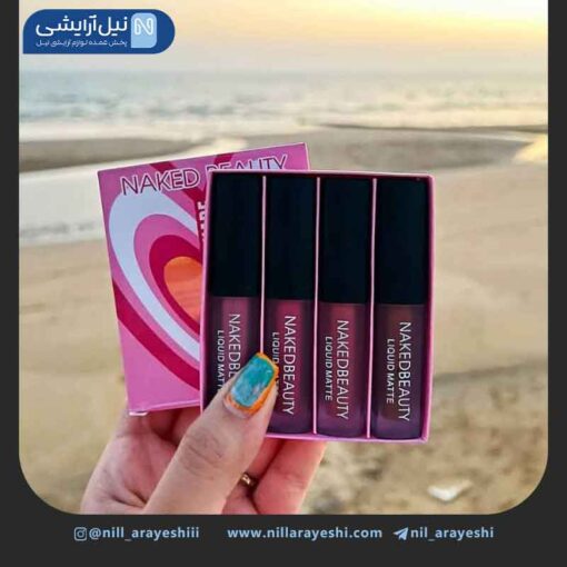 پک رژ لب مایع نیکد بیوتی 4 عددی کد 1241