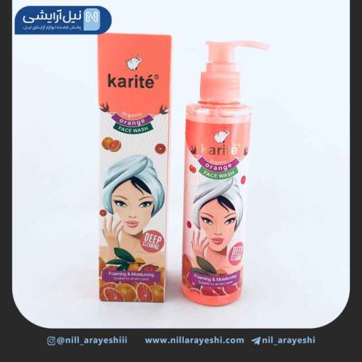 فوم شستشو صورت پمپی پرتقال کاریته کد 47A