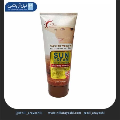 کرم ضد آفتاب بی رنگ وکالی spf70 کد
