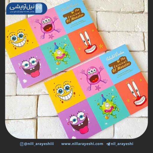 پالت سایه 54 رنگ‌ باب اسفنجی کالرفول رینبو کد 2703