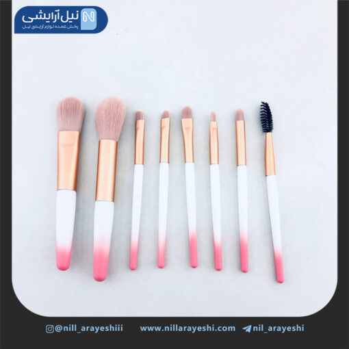 براش 8 تیکه مینی فیکس دسته دورنگ