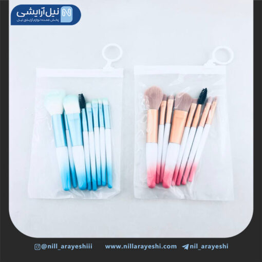 براش 8 تیکه مینی فیکس دسته دورنگ