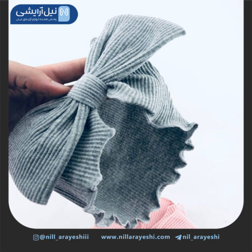 هدبند آرایشی پاپیونی رنگی
