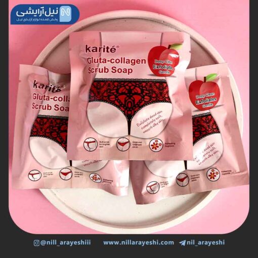 صابون اسکراب کلاژن قلبی کاریته کد 47-1110