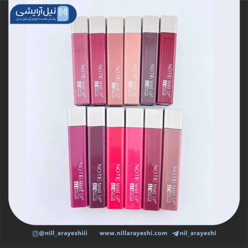 پک رژ لب مایع نوت میکاپ آپ دوازده عددی کد 89217 - Lp