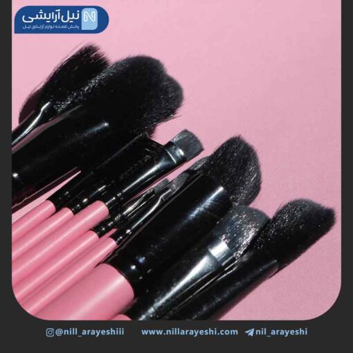 ست براش دوازده تیکه بی اچ کیف مستطیلی خالخالی