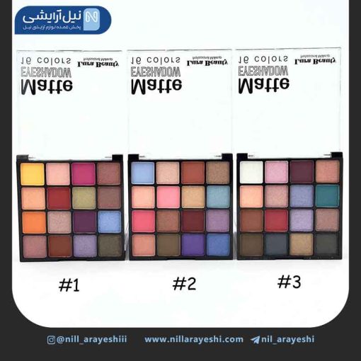پالت سایه شانزده رنگ لورا بیوتی کد D3048 - B