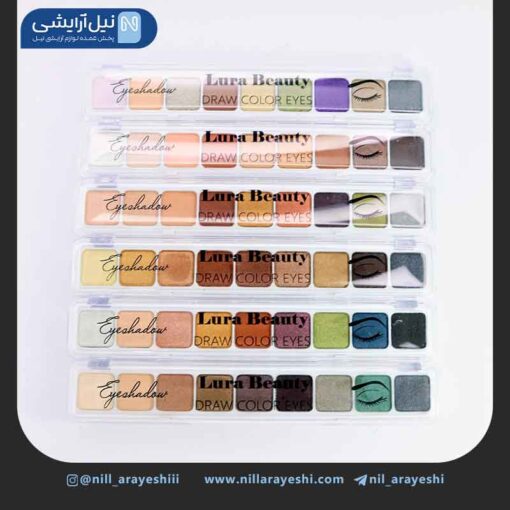 سایه نه رنگ انگشتی مستطیلی لورا بیوتی کد D3131