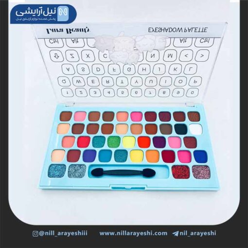 پالت سایه 43 رنگ لورا بیوتی طرح کیبورد کد ES410B