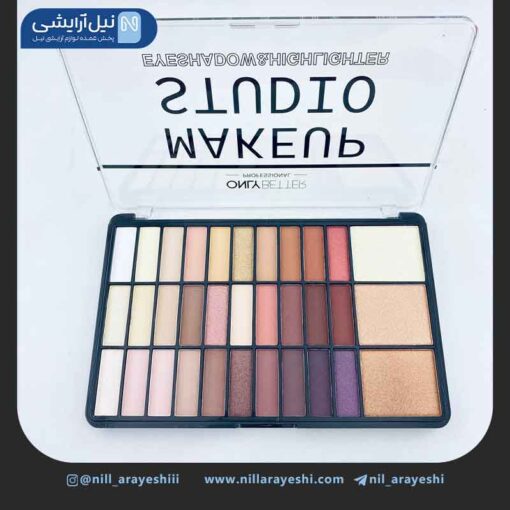 پالت سایه و هایلایتر 33 رنگ انلی بتر کد d4047B