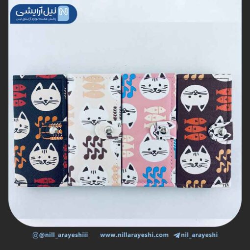 سایه کیف چرمی انی لیدی طرح گربه کد 63-8814H
