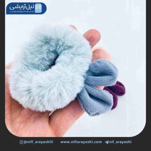 کش مو کارتی خز دار گوش دار ده عددی کد 8