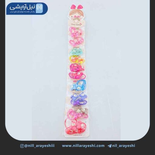 کش مو کارتی طرح گربه بیست عددی کد 7