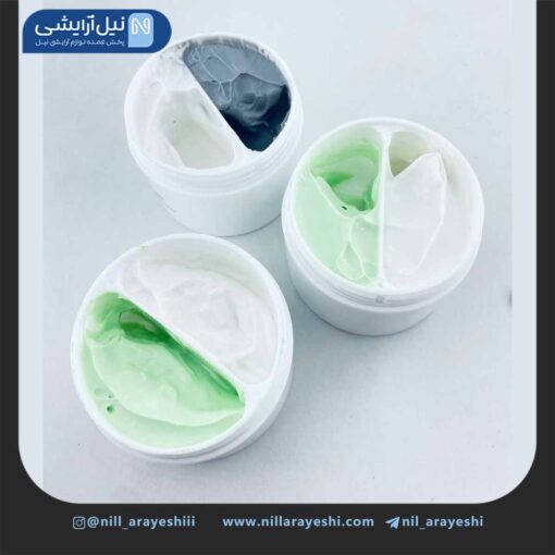 مود ماسک ( ماسک گچی ) صورت دو رنگ سرسان لاو