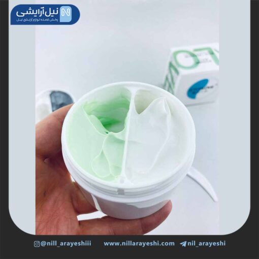 مود ماسک ( ماسک گچی ) صورت دو رنگ سرسان لاو