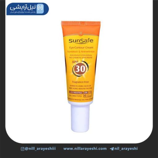 کرم دور چشم رنگی حاوی ضد آفتاب سان سیف SPF30