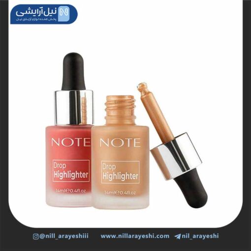 دراپ هایلایتر مایع دو رنگ نوت