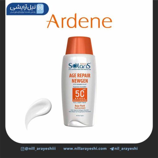 فلوئید ضد آفتاب ضد چروک مدل age repair newgen سولاریس آردن spf50 ( بی رنگ )