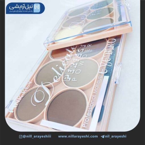 پالت سایه ابرو شش رنگ پینک کی کد pk7660