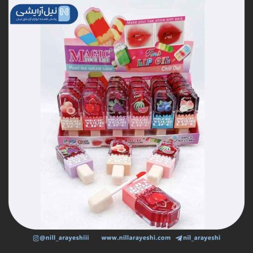 تینت لب میوه ای بستنی چوبی مجیک کد LC989