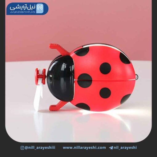 مینی فن و آیینه ال ای دی دار طرح کفش دوزک