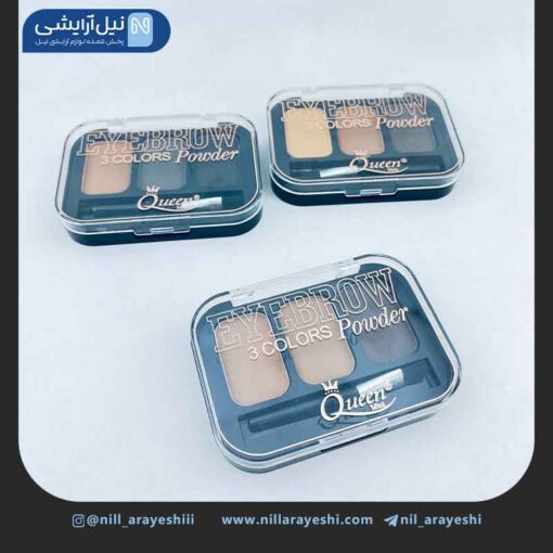 پالت سایه ابرو سه رنگ مینی کویین کد MQ088