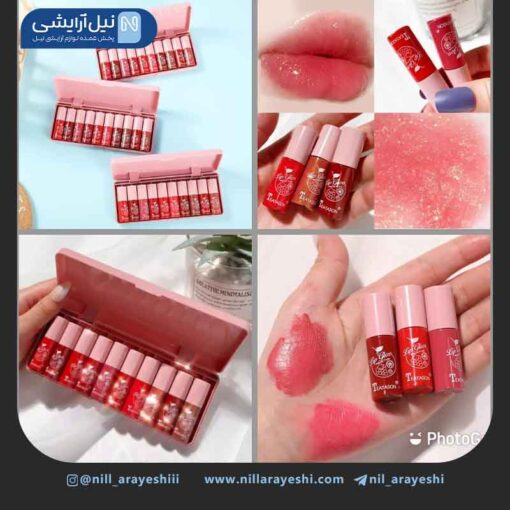 پک رژ لب مایع میوه ای تیاسون ده عددی کد XQ05
