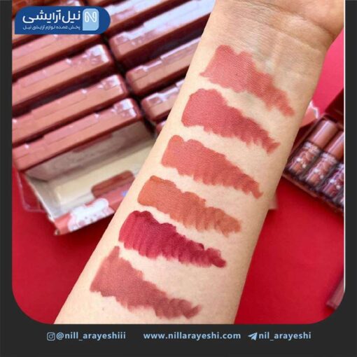 پک رژ لب مایع کالر کاستل خرسی شش عددی کد 5 - 4149