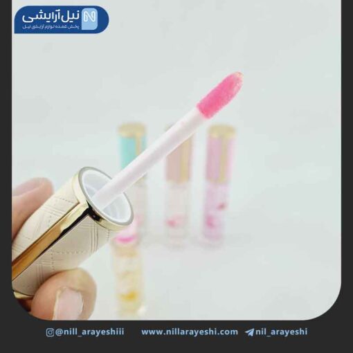 برق لب حرارتی گلدار طلا 24k کاریته کد 47 - 70549
