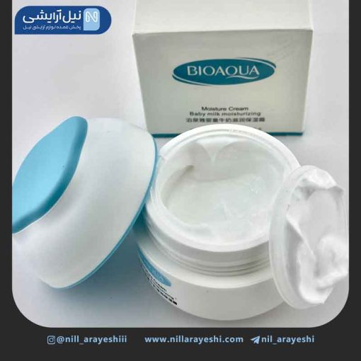 کرم کاسه ای صورت مرطوب کننده شیر مخصوص پوست حساس و کودکان بیوآکوا کد BQY75388